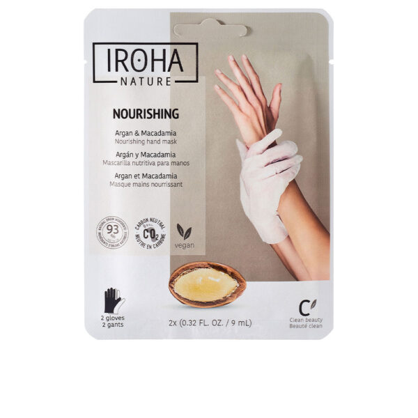 IROHA ARGAN & MACADAMIA nourishing hand mask 1 u - NVA6430993