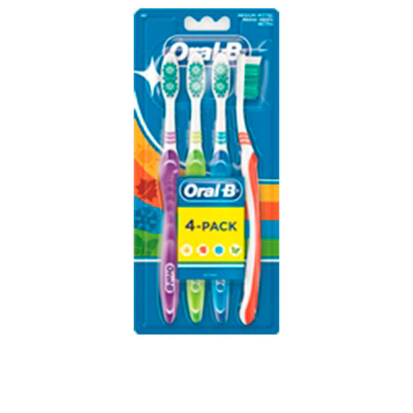 ORAL-B SHINY CLEAN cepillo dental #medio 4 u - NVA0014278