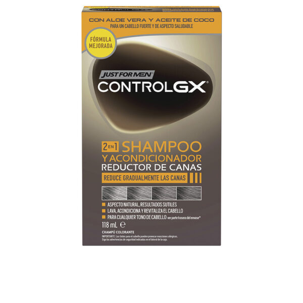 JUST FOR MEN CONTROL GX champú reductor de canas con acondicionador 118 ml - GETNVA3487003-1