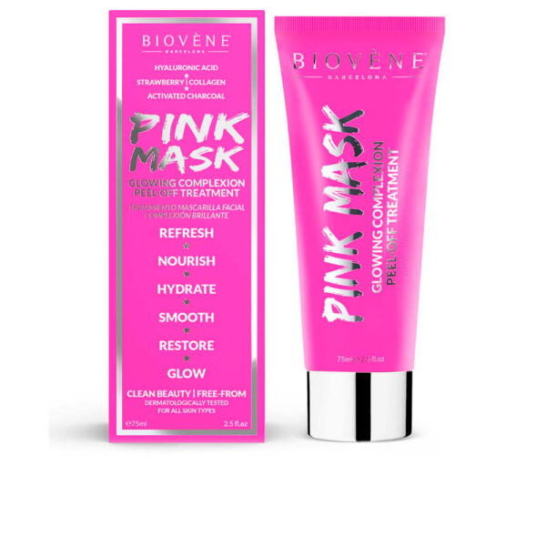 BIOVÈNE PINK MASK glowing complexion peel-off treatment 75 ml - NVA5092935