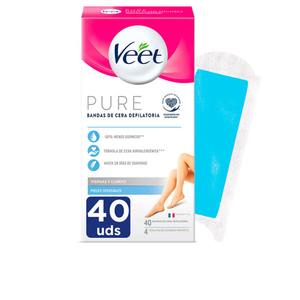 VEET PURE WAX BANDS sensitive skin body 40 u - NVA6003381