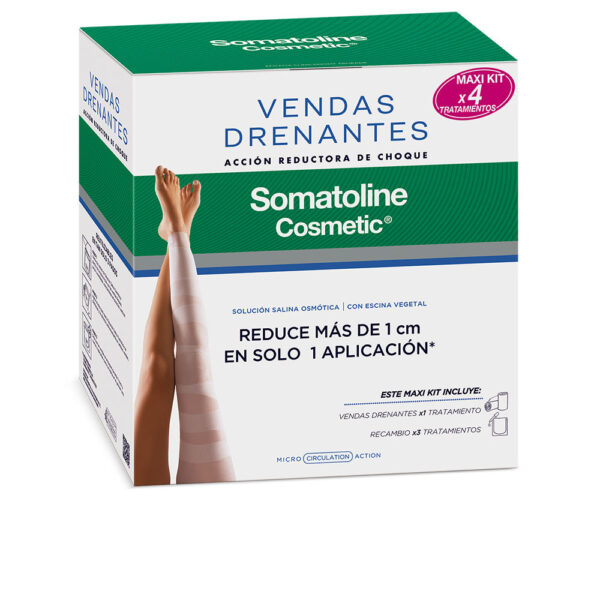 SOMATOLINE COSMETIC DRAINING BANDAGES MAXI KIT LOT 4 pz - NVA8034118