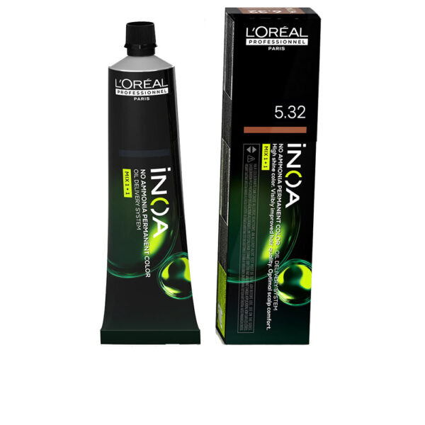 Μόνιμη Βαφή L'Oreal Professionnel Paris Inoa Color Nº 5.32 Ανοικτό Χρυσό Καφέ (60 g) - NVA7128746