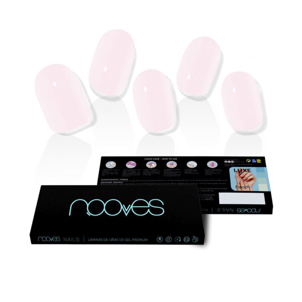 NOOVES NAIL GEL SHEETS pale rose premium luxe solid #rosa 20 u - S05116353