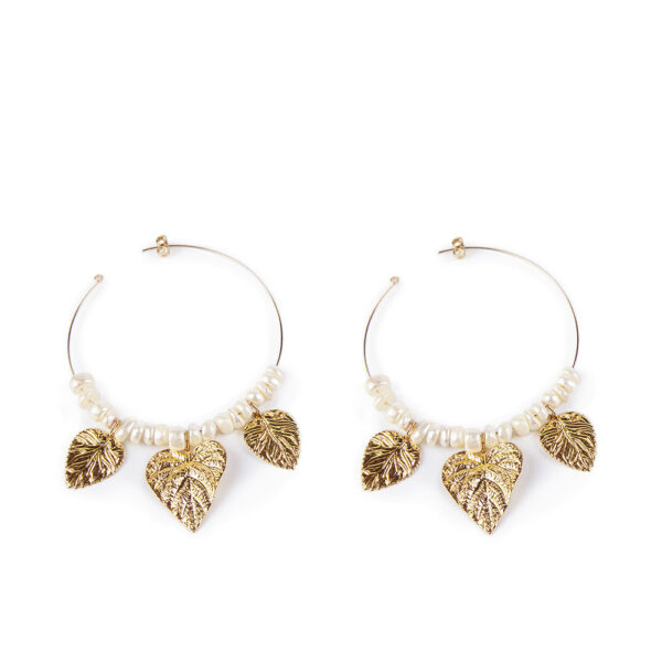 SHABAMA CROWN 4CM earrings #gold glitter 1 u - NVA2000477