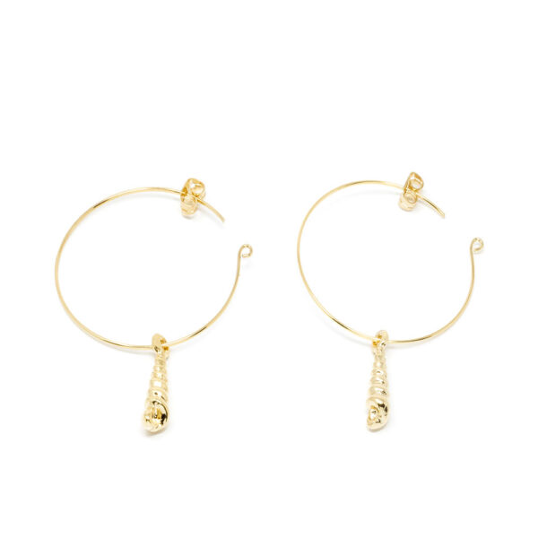 SHABAMA AGULLA earrings #gold glitter 1 u - NVA2000606