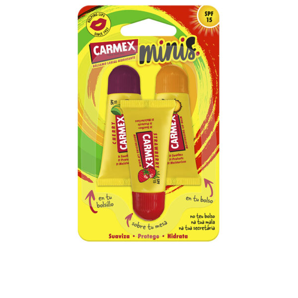 CARMEX MINIS MOISTURIZING LIP BALM SPF15 TRIPLO 3 u - NVA8018337