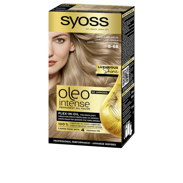 SYOSS OLEO INTENSE ammonia-free hair color luxurious shine #8-68-light blonde mother-of-pearl 5 pcs - NVA6436205