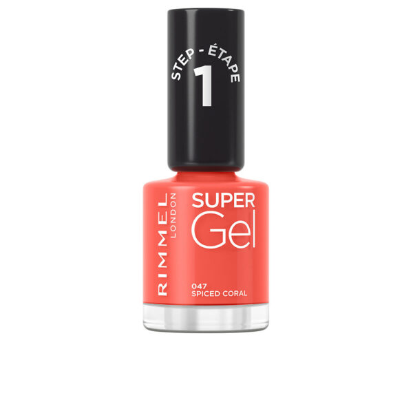 RIMMEL LONDON SUPER GEL nail polish #047-spiced coral 12 ml - NVA4789649