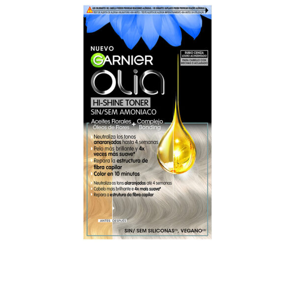 GARNIER OLIA HI SHINE TONER semi-permanent color neutralizer #9.1 ash blonde 3 pcs - NVA2574211