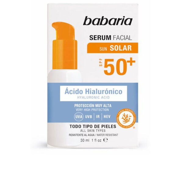 BABARIA SOLAR HYALURONIC ACID facial serum SPF50+ 30 ml - NVA2490320