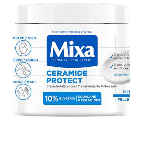 Mixa Ceramide Protect Ενυδατική Κρέμα Σώματος για Ξηρές Επιδερμίδες 400ml - GETNVA1153179-1