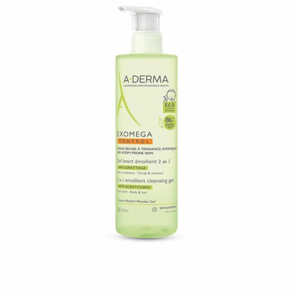 A-Derma Exomega Control Emollient Cleansing Gel 2 in 1 για Ατοπικό Δέρμα 500ml με Αντλία - NVA0144314