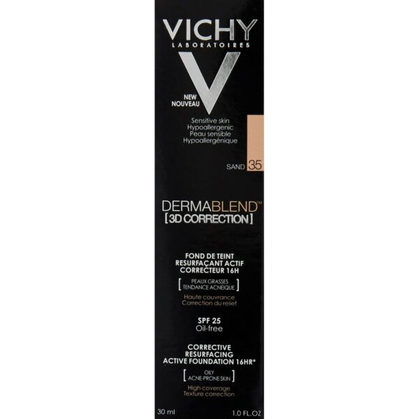 VICHY DERMABLEND 3D CORRECTION fond de teint resurfaçant #35-sand - NVA1332310