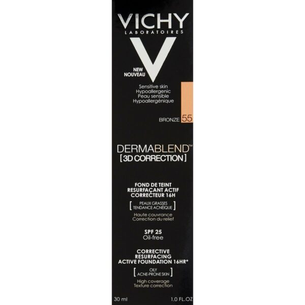 VICHY DERMABLEND 3D CORRECTION fond de teint resurfaçant #55-bronz - NVA1332334