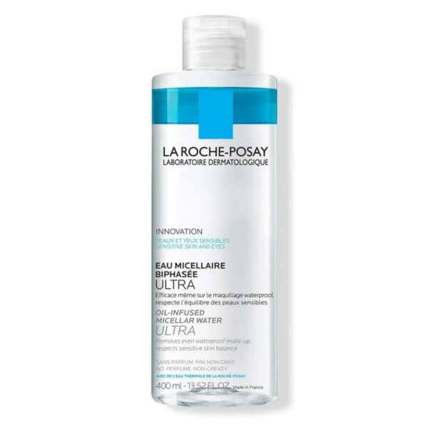 La Roche Posay Waterproof Remover Micellar Water Ντεμακιγιάζ Oil Infused Ultra για Ευαίσθητες Επιδερμίδες 400ml - NVA5725897