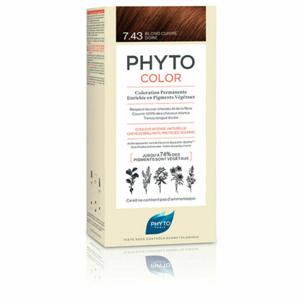 PHYTO COLOR coloration permanent #7.43-coppery golden blonde 3 u - NVA1004604