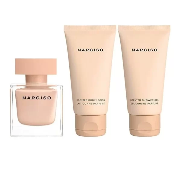 Narciso Rodriguez Narciso Poudree Giftset Edp Spray 50ml/Body Lotion 50ml/Shower Gel 50ml - PARQ-MI-040-15