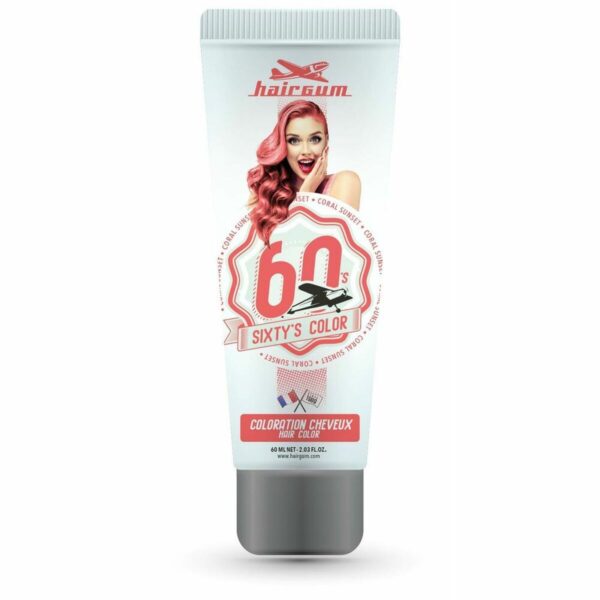 HAIRGUM SIXTY'S COLOR hair color #coroal sunset 60 ml - NVA4087783