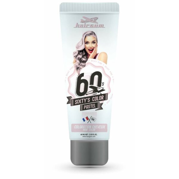 HAIRGUM SIXTY'S COLOR hair color #milky pink 60 ml - NVA4087929