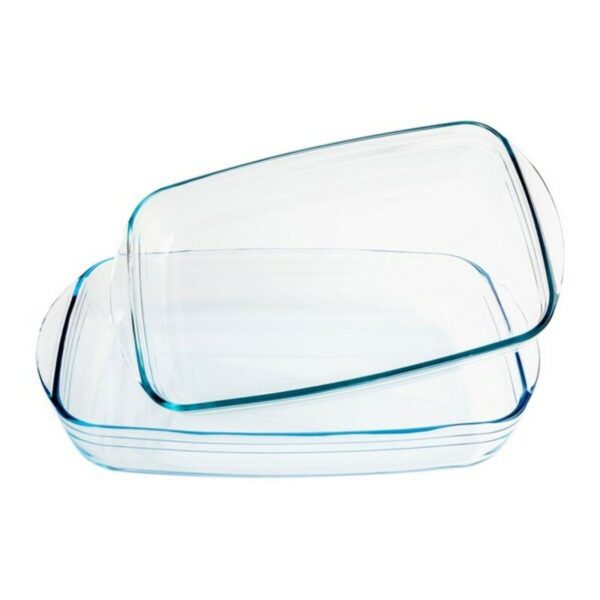 Σετ Πιάτων Φούρνου Pyrex Classic Διαφανές Βοροπυριτικό γυαλί (2 pcs) - S2700357