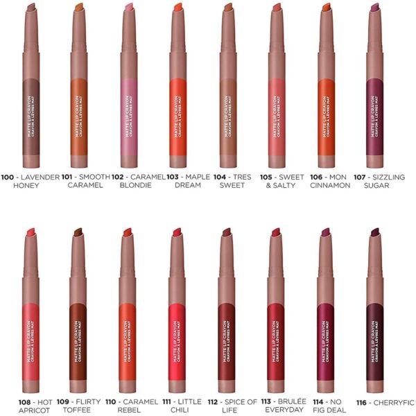 L'ORÉAL PARIS INFALLIBLE matte lip crayon #113-brulee everyday - NVA3827398