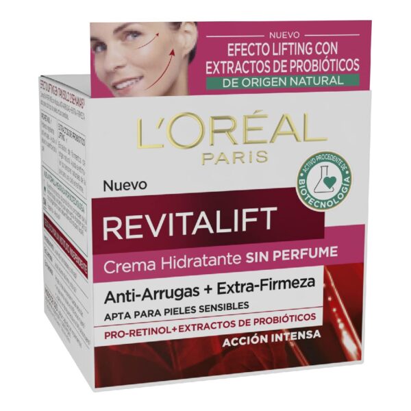 L'Oreal Paris Revitalift Ενυδατική & Αντιγηραντική Κρέμα Προσώπου Ημέρας με SPF15 για Ευαίσθητες Επιδερμίδες με Ρετινόλη 50ml - NVA3972081