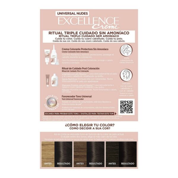 L'ORÉAL PARIS EXCELLENCE creme universal nudes tinte #2u-darkest brunette - NVA3999217