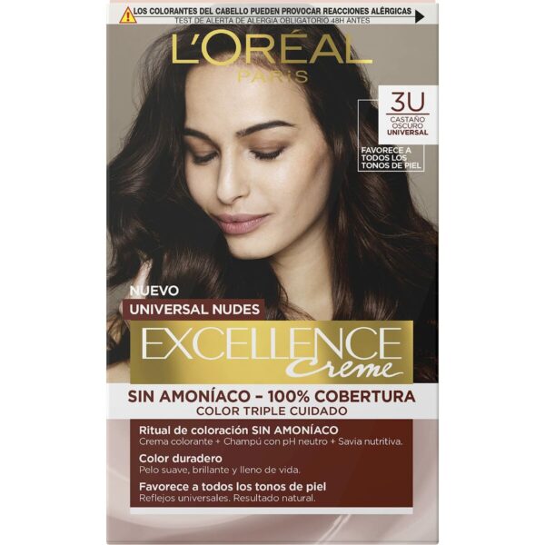 L'ORÉAL PARIS EXCELLENCE creme universal nudes tinte #3u-dark brunette - NVA3999224