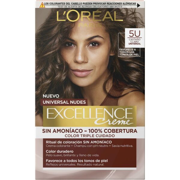 L'ORÉAL PARIS EXCELLENCE creme universal nudes tinte #5u-light brown - NVA3999248