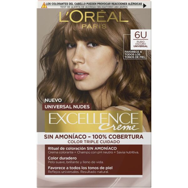 L'ORÉAL PARIS EXCELLENCE creme universal nudes tinte #6u-dark blonde - NVA3999255