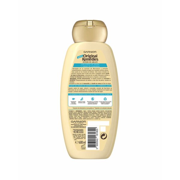 GARNIER ORIGINAL REMEDIES champú elixir de argan 600 ml - NVA2161800