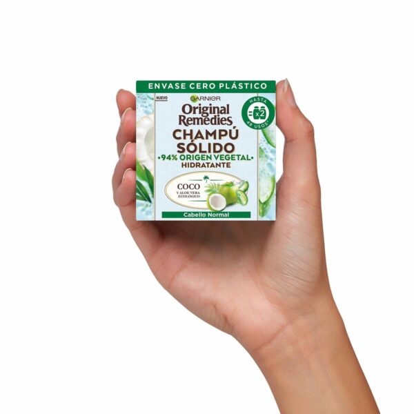 GARNIER ORIGINAL REMEDIES champú sólido hidratante de coco 60 gr - NVA2373753