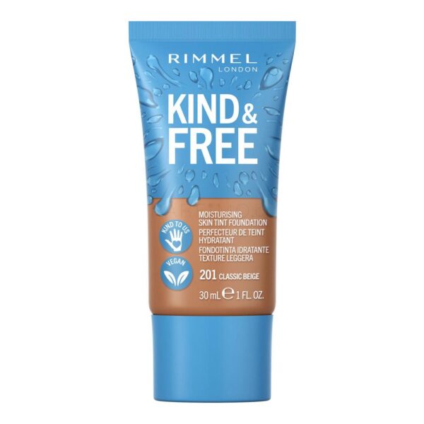 RIMMEL LONDON KIND & FREE skin tint foundation #201-classic beige 30 ml - NVA2990153