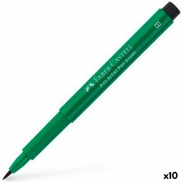 Μαρκαδόροι Faber-Castell Pitt Artist x10 Σκούρο πράσινο - S8421982