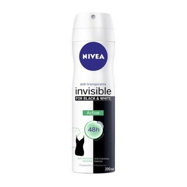 NIVEA BLACK & WHITE INVISIBLE ACTIVE deodorant spray 200 ml - NVA0386588