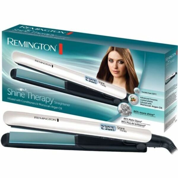 Μηχανή Ισιώματος Μαλλιών Remington Shine Therapy S8500 Λευκό Μαύρο/Ασημί - S7823361