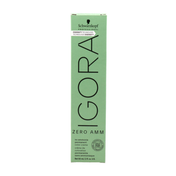 Μόνιμη Βαφή Schwarzkopf Igora Zero Amm Nº 5-0 Ανοικτό Καφέ 60 ml - S4261326