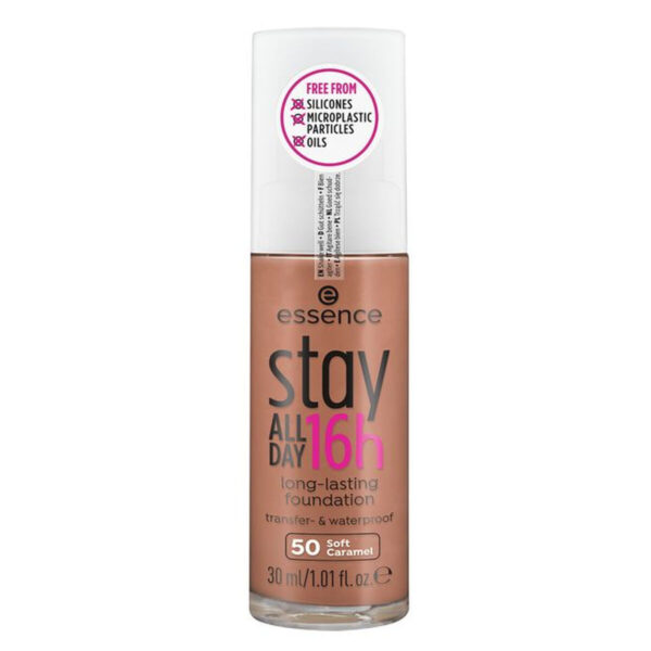 ESSENCE STAY ALL DAY 16H base de maquillaje de larga duración #50-soft caramel 30 ml - NVA9308221