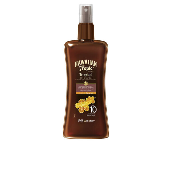 HAWAIIAN TROPIC COCONUT & PAPAYA dry oil SPF10 spray 200 ml - NVA1009984