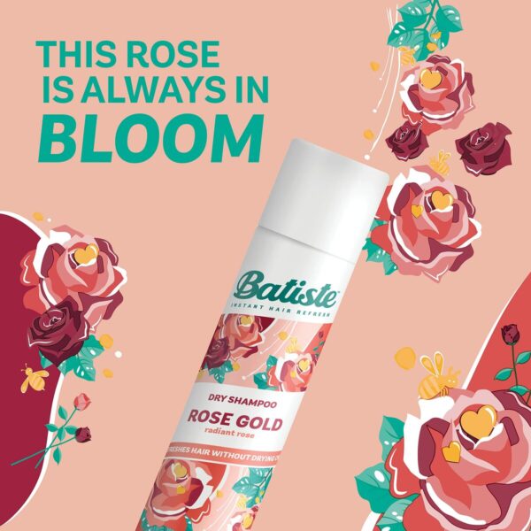 Σαμπουάν για Στεγνά Μαλλιά Batiste Rose Gold 350 ml - S8314986