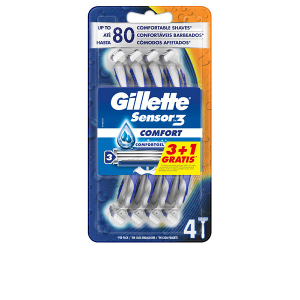 GILLETTE SENSOR3 COMFORT disposable razor blade 4 u - NVA8490240