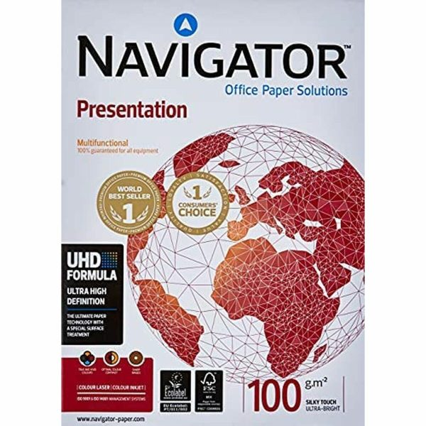 Χαρτί για Εκτύπωση Navigator NAV-100-A4 Λευκό A4 - S77182854