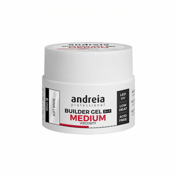 Τζελ νυχιών Medium Viscosity Andreia Λευκό (44 g) - S4257033