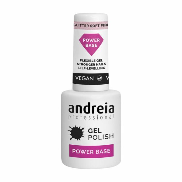 Βερνίκι νυχιών Andreia Professional Glitter Soft Pink (105 ml) - S4257802