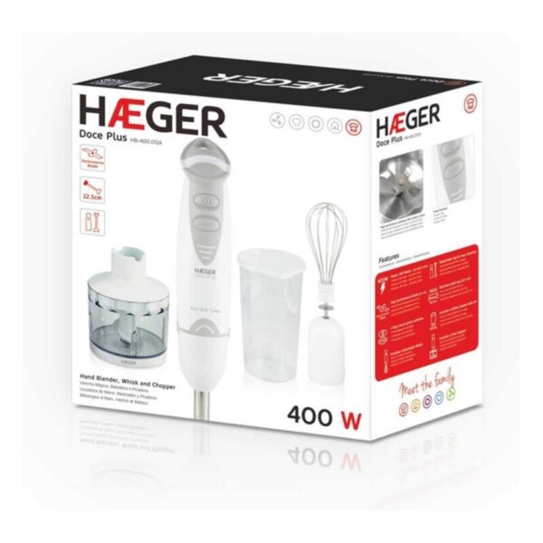 Μίξερ Χειρός Haeger Doce plus Λευκό 400 W 400W - S7781513