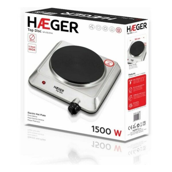 Ηλεκτρική Εστία Haeger Top Disc Ανοξείδωτο ατσάλι 1 Μάτι Κουζίνας 1500W - S7781528