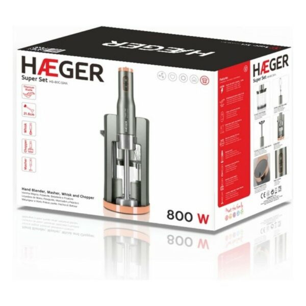 Μίξερ Χειρός Haeger Super Set Γκρι 800 W - S77184212