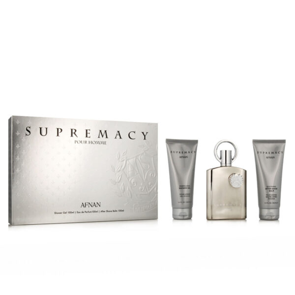 Afnan Supremacy Silver M Set - EdP 100 ml + a/s balm 100 ml + sh/gel 100 ml - LB1041208