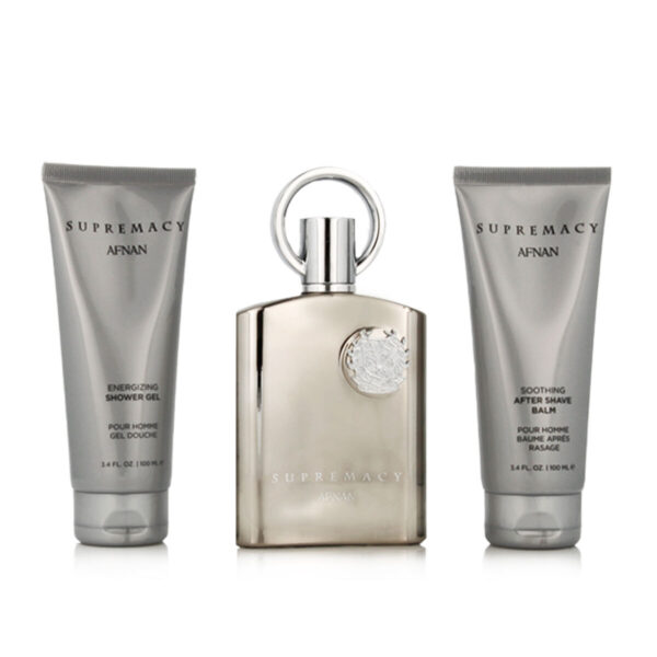 Afnan Supremacy Silver M Set - EdP 100 ml + a/s balm 100 ml + sh/gel 100 ml - LB1041208